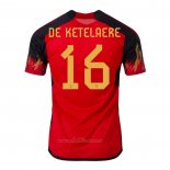 Camiseta Belgica Jugador De Ketelaere Primera 2022