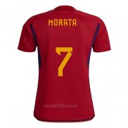 Camiseta Espana Jugador Morata Primera 2022