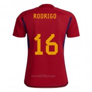 Camiseta Espana Jugador Rodrigo Primera 2022