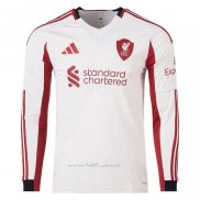 Camiseta Liverpool Segunda Manga Larga 2025-2026