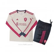 Camiseta Liverpool Segunda Manga Larga Nino 2025-2026