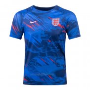 Camiseta Pre Partido del Inglaterra 2022 Azul