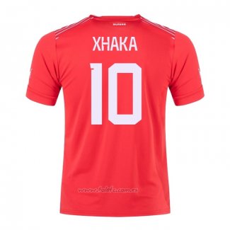 Camiseta Suiza Jugador Xhaka Primera 2022