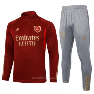 Chandal de Sudadera del Arsenal 2023-2024 Rojo