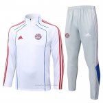 Chandal de Sudadera del Bayern Munich Nino 2025-2026 Blanco Rojo