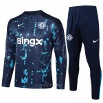 Chandal de Sudadera del Chelsea 2024-2025 Azul Oscuro