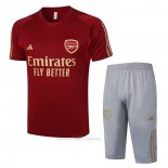 Chandal del Arsenal Manga Corta 2023-2024 Rojo - Pantalon Corto