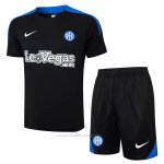 Chandal del Inter Milan Manga Corta 2024-2025 Azul - Pantalon Corto