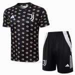 Chandal del Juventus Manga Corta 2024-2025 Negro - Pantalon Corto