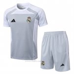 Chandal del Real Madrid Manga Corta 2025-2026 Gris - Pantalon Corto