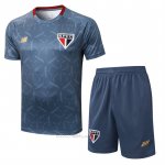 Chandal del Sao Paulo Manga Corta 2025-2026 Azul Gris - Pantalon Corto