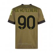 Camiseta AC Milan Jugador De Ketelaere Tercera 2022-2023