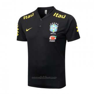 Camiseta Polo del Brasil 2022-2023 Negro