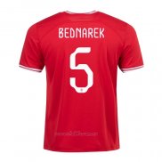 Camiseta Polonia Jugador Bednarek Segunda 2022