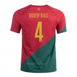 Camiseta Portugal Jugador Ruben Dias Primera 2022