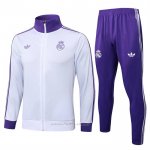 Chandal de Chaqueta del Real Madrid 2024-2025 Blanco Purpura