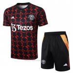 Chandal del Manchester United Manga Corta 2024-2025 Rojo - Pantalon Corto