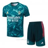 Chandal del Real Madrid Manga Corta 2026-2027 Verde - Pantalon Corto
