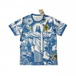 Camiseta Brasil Jesus 2025-2026 Azul Tailandia