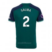 Camiseta Arsenal Jugador Saliba Tercera 2023-2024