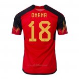 Camiseta Belgica Jugador Onana Primera 2022