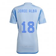 Camiseta Espana Jugador Jordi Alba Segunda 2022