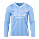 Camiseta Manchester City Primera Manga Larga 2023-2024