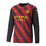 Camiseta Manchester City Segunda Manga Larga 2020-2023