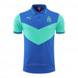 Camiseta Polo del Olympique Marsella 2022-2023 Azul y Verde