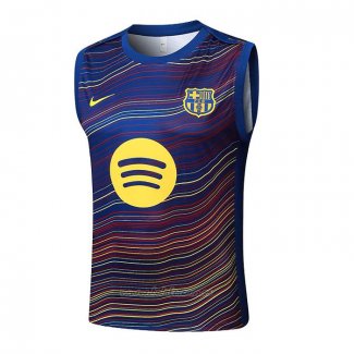 Camiseta de Entrenamiento Barcelona Sin Mangas 2025-2026 Azul Amarillo