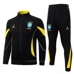 Chandal de Chaqueta del Brasil 2026-2027 Negro Amarillo