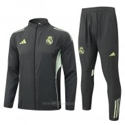 Chandal de Rompevientos del Real Madrid 2025-2026 Gris Verde