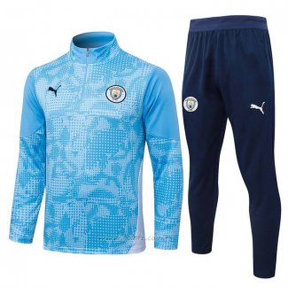 Chandal de Sudadera del Manchester City Nino 2025-2026 Azul