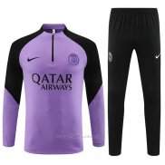 Chandal de Sudadera del Paris Saint-Germain 2023-2024 Purpura