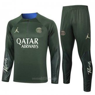 Chandal de Sudadera del Paris Saint-Germain Jordan 2023-2024 Verde