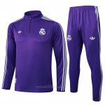 Chandal de Sudadera del Real Madrid Nino 2025-2026 Purpura