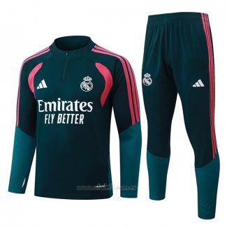 Chandal de Sudadera del Real Madrid Nino 2026-2027 Verde
