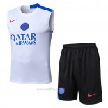 Chandal del Paris Saint-Germain Sin Mangas 2025-2026 Blanco