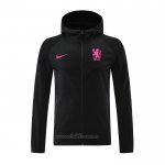 Chaqueta con Capucha del Chelsea 2024-2025 Negro