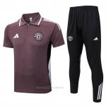 Conjunto Polo del Manchester United 2025-2026 Marron