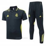 Conjunto Polo del Real Madrid 2025-2026 Gris Oscuro