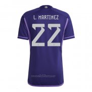 Camiseta Argentina Jugador L.Martinez Segunda 2022