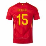 Camiseta Espana Jugador Alex B. Primera 2024