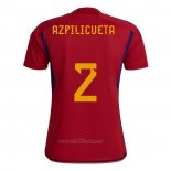 Camiseta Espana Jugador Azpilicueta Primera 2022