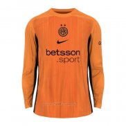 Camiseta Inter Milan Portero Manga Larga 2025-2026 Naranja