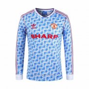 Camiseta Manchester United Segunda Manga Larga Retro 1990-1992