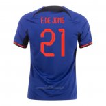 Camiseta Paises Bajos Jugador F.De Jong Segunda 2022