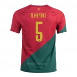 Camiseta Portugal Jugador N.Mendes Primera 2022