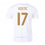 Camiseta Serbia Jugador Kostic Segunda 2022