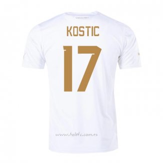 Camiseta Serbia Jugador Kostic Segunda 2022